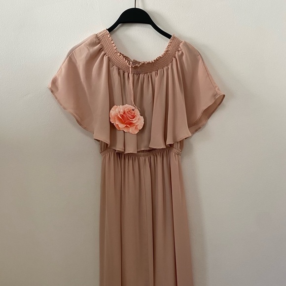 Show Me Your MuMu Hacienda MaXi Dress/ Dusty Blush - Picture 3 of 9
